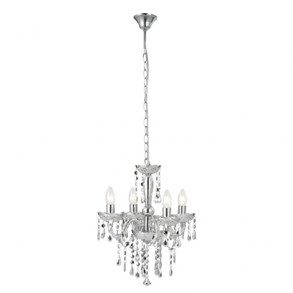 Globo 63117-4 Pendelleuchte Cubra 4x40W | E14 - chrom