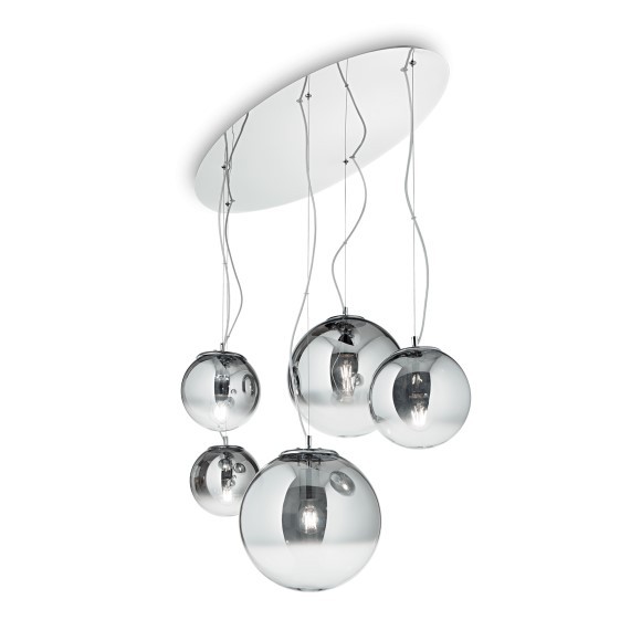 Ideal Lux 140759 Pendelleuchte Mapa Fade 5x60W|E27
