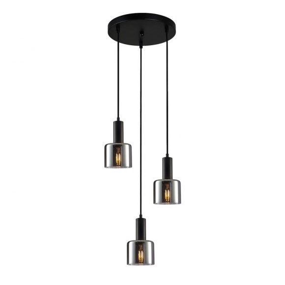 Italux PND-65342-3A-BK+SG Pendelleuchte Santia E27