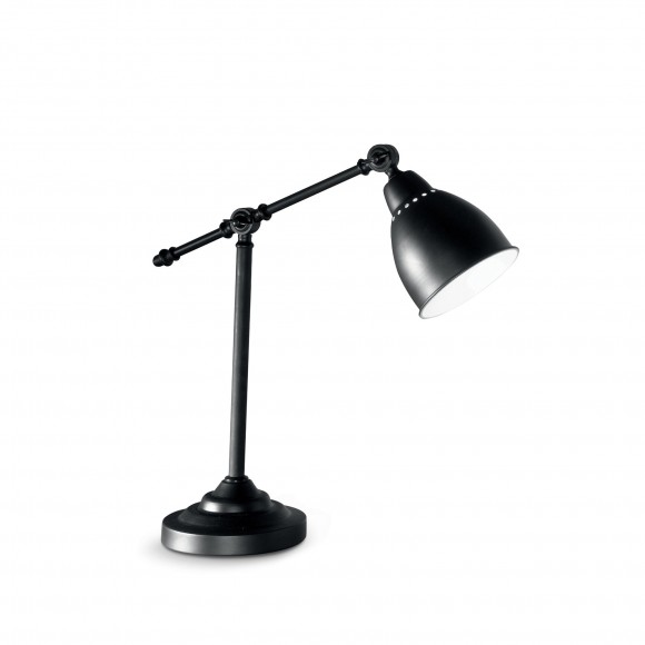 Ideal Lux 003535 Tischleuchte Newton Nero 1x60W| E27- schwarz
