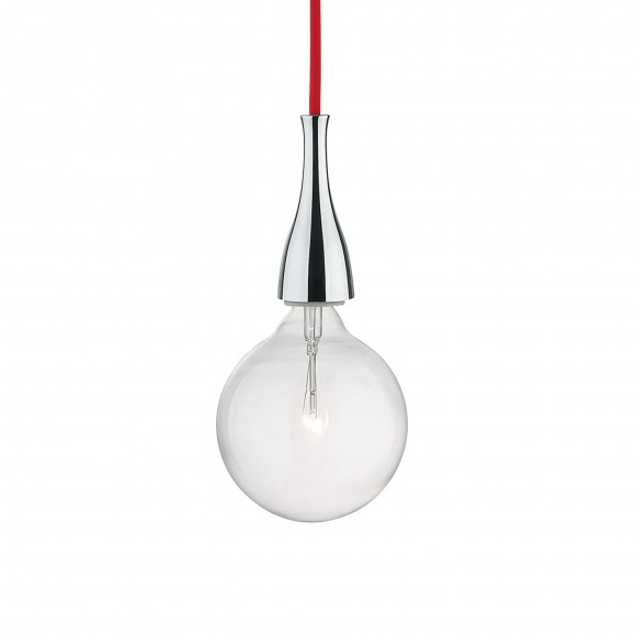 Ideal Lux 009384 Pendelleuchte 1x70W Minal Cromo | E27 - rot