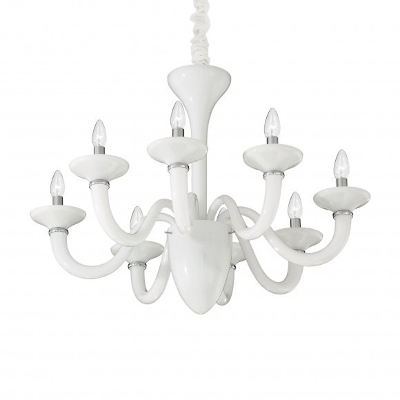 Ideal Lux 019390 Pendelleuchte 8x40W weiß Lady | E14