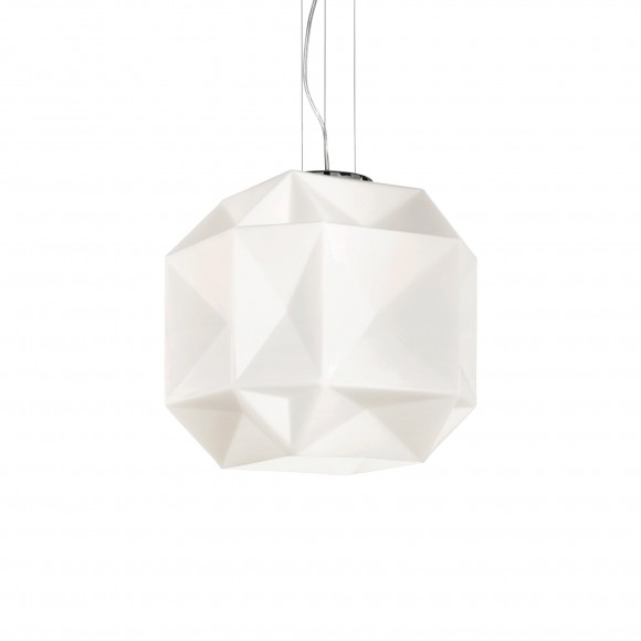 Ideal Lux 022499 Pendelleuchte 1x60W Diamond Big | E27 - weiß