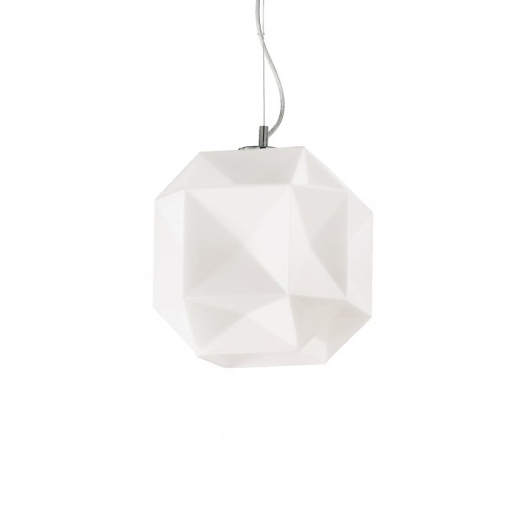 Ideal Lux 022505 Hängeleuchte Deckenleuchte 1x60W Diamond Medium | E27 - weiß