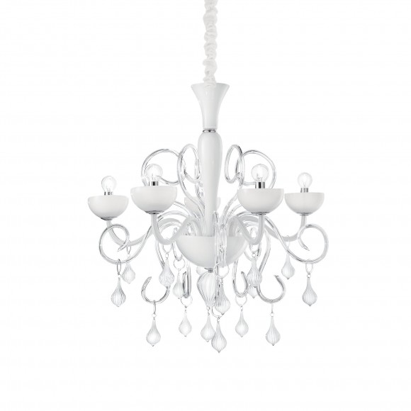 Ideal Lux 022789 Pendelleuchte 5x40W Lilly Bianco | E14 - weiß