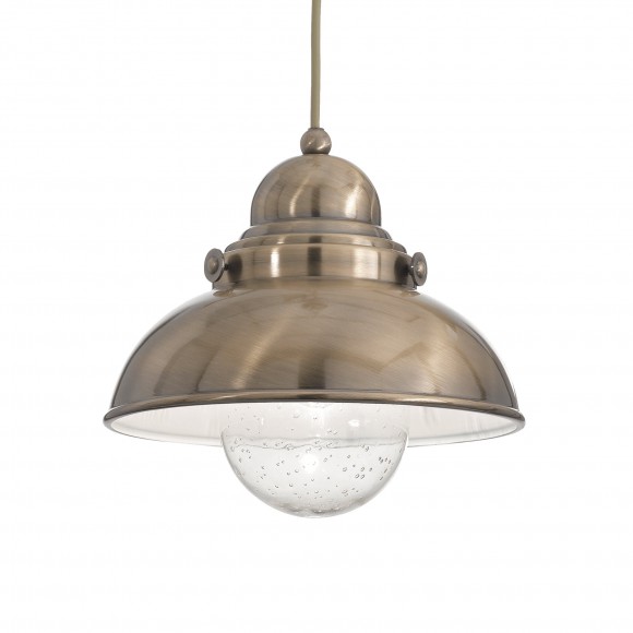 Ideal Lux 025308 Pendelleuchte 1x60W Sailor Brunito | E27 - bronze