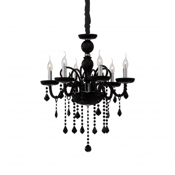 Ideal Lux 032504 Pendelleuchte 6x40W Giudecca | E14 - schwarz