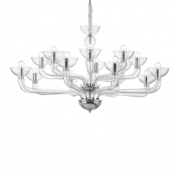Ideal Lux 044248 Pendelleuchte Casanova transparente 16x40W | E14