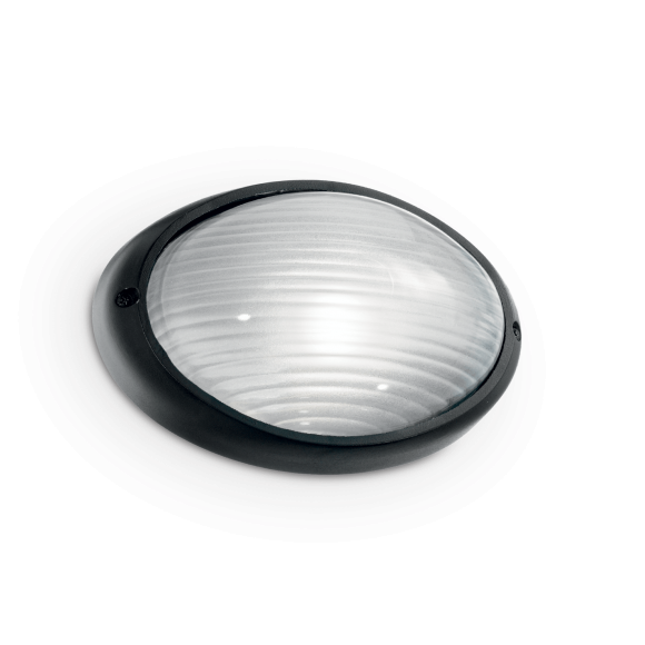 Ideal Lux 061801 Außenwandleuchte 1x60W Big Mike | E27 | IP54 - schwarz