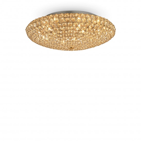 Ideal Lux 073 262 Deckenleuchte 9x40W King | G9 - gold