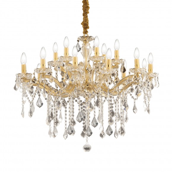 Ideal Lux 075181 Pendelleuchte Florian Oro 18x40W | E14 - gold