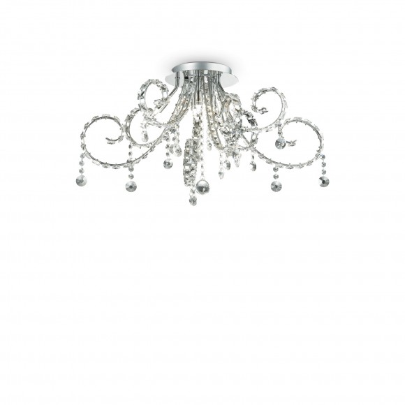 Ideal Lux 089 430 Deckenleuchte 6x40W Fiore | G9 - Kristall