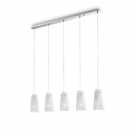 Ideal Lux 090764 Pendelleuchte 5x60W Sugar | E27 - weiß