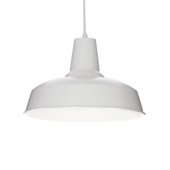 Ideal Lux 102047 Pendelleuchte 1x60W Moby Bianco | E27 - weiß