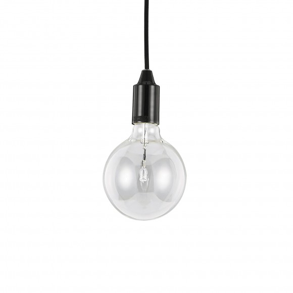 Ideal Lux 113319 Pendelleuchte Edison Nero 1x60W | E27 - schwarz
