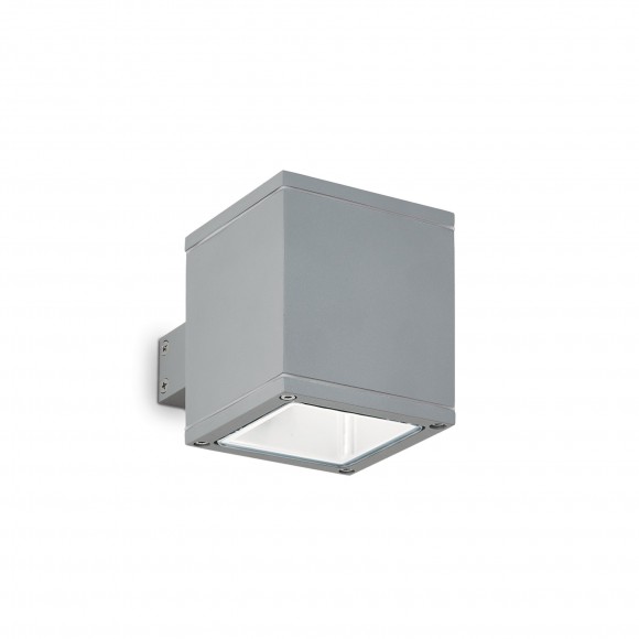 Ideal Lux 118666 Außenwandleuchte 1x40W Snif Square Grigio | G9 | IP44 - grau
