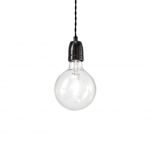 Ideal Lux 135038 Pendelleuchte Klaus 1x60W| E27 - schwarz