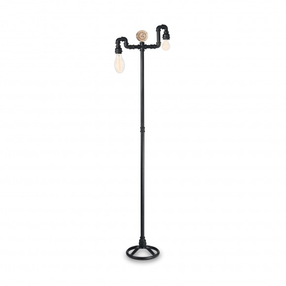 Ideal Lux 136721 Bodenleuchte Plumber 2x60W| E27 - schwarz