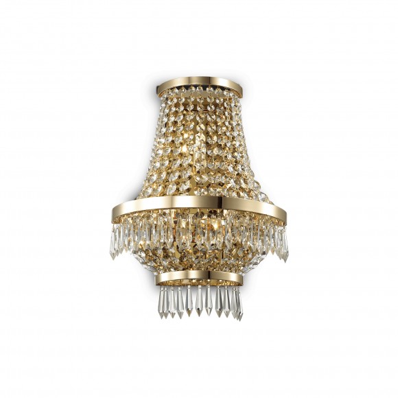 Ideal Lux 137704 Wandleuchte Caesar 3x40W| G9 - Kristall