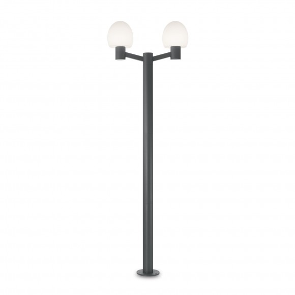 Ideal Lux 147208 Sockelleuchte Concerto 2x60W | E27 - anthrazit