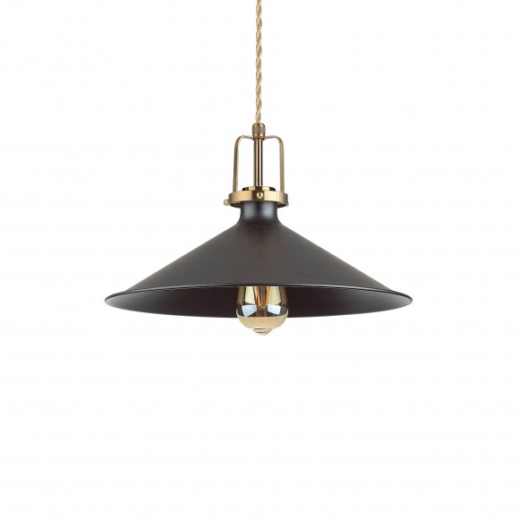 Ideal Lux 249087 Kronleuchter Eris 1x60W | E27 - schwarz und gold