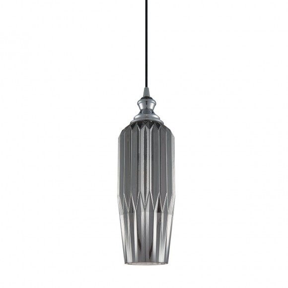 Italux PND-8002-1A GR Pendelleuchte Rodez 1x60W | E27 - chrom, grau