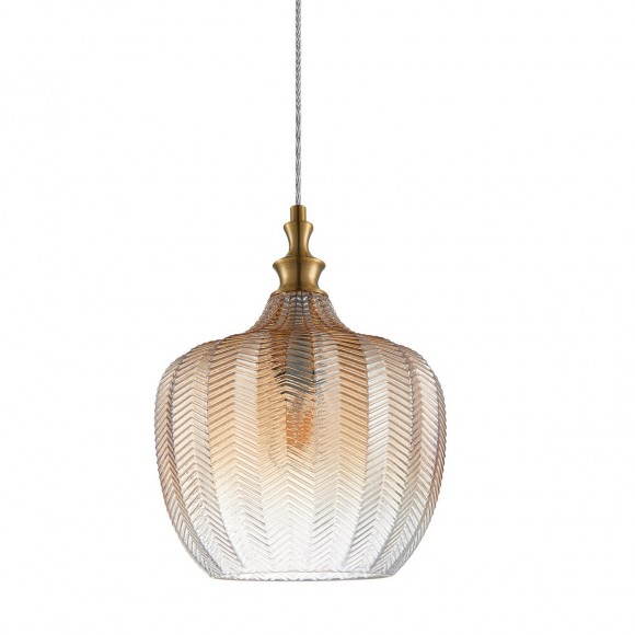 Italux PND-8014-1A CH Pendelleuchte Sabres 1x60W | E27 - Messing, Champagne
