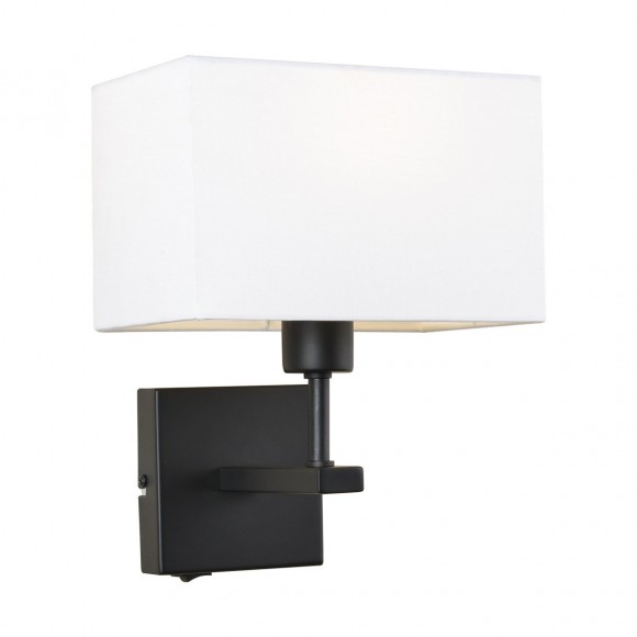 Italux WL-1122-1-A-BM-RC-WH Wandleuchte Norte 1x60W | E27 - schwarz, weiß