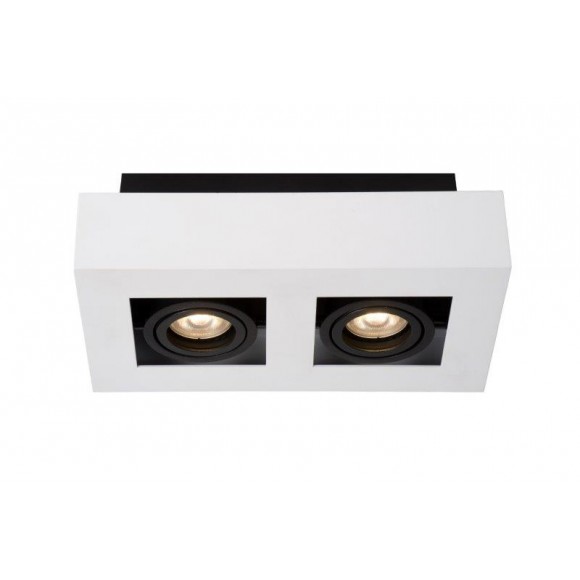 Lucide 09119/11/31 Decken- und Spotleuchte Xirax 2x5W | GU10 | 2200-3000K - D