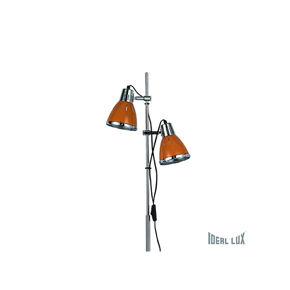 Ideal Lux Stehleuchte Elvis PT2 2x60W E27 - orange