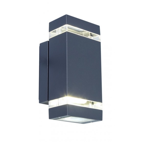 Lutec LT5605013118 LED Wandleuchte Focus 1x8W| 300L | 4000K | IP44 - dunkelgrau
