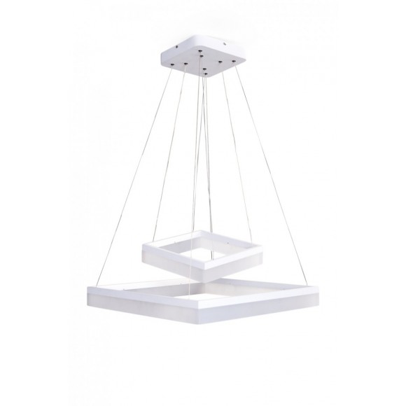 LEDKO 00285 LED Hängeleuchte Deckenleuchte 1x55W Quadro Ondaren | 3000K - weiß