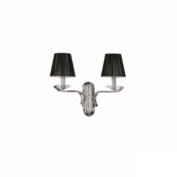 Ideal Lux 020617 Accademy Wandleuchte 2x40W | E14 - schwarz