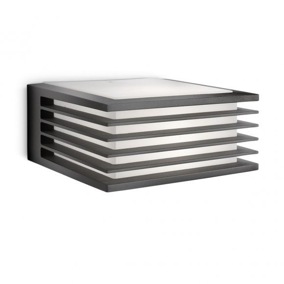 Philips 8719514385382 Wandleuchte Shades 1x 42W | E27 | IP44 - Anthrazit