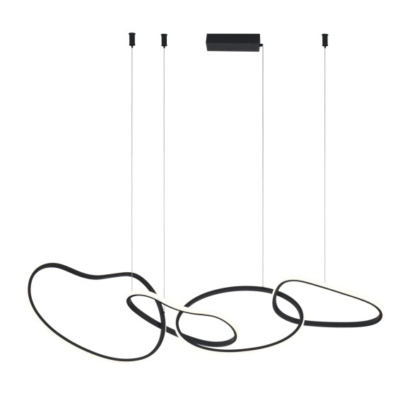 Italux PND-22412-S4-BK LED Pendelleuchte Fonte | 60W LED | 5300lm | 3000-6000K