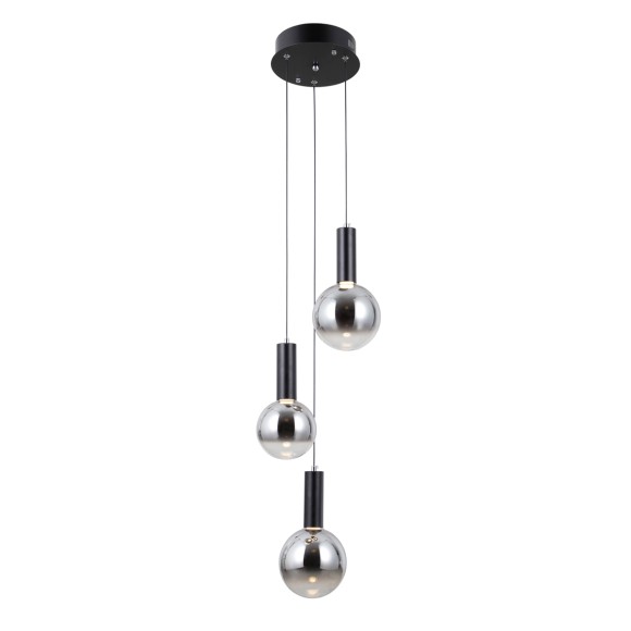 Italux PND-34378-3S-BK LED Pendelleuchte Strela | 15W LED | 1188lm | 3000K