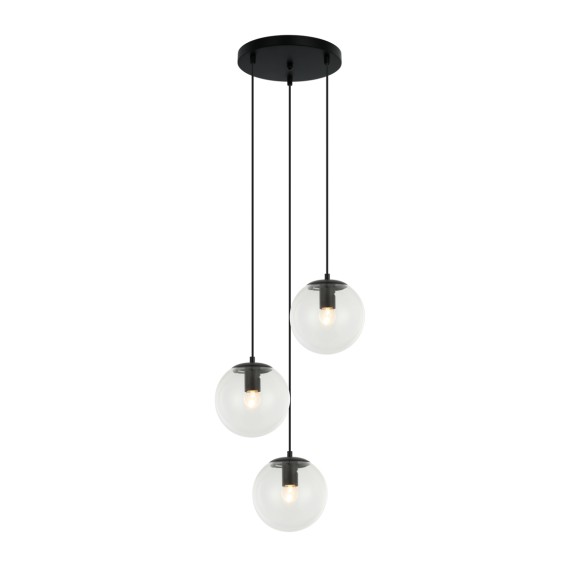 Italux PND-58867-3S-BK Pendelleuchte Sarpo E27