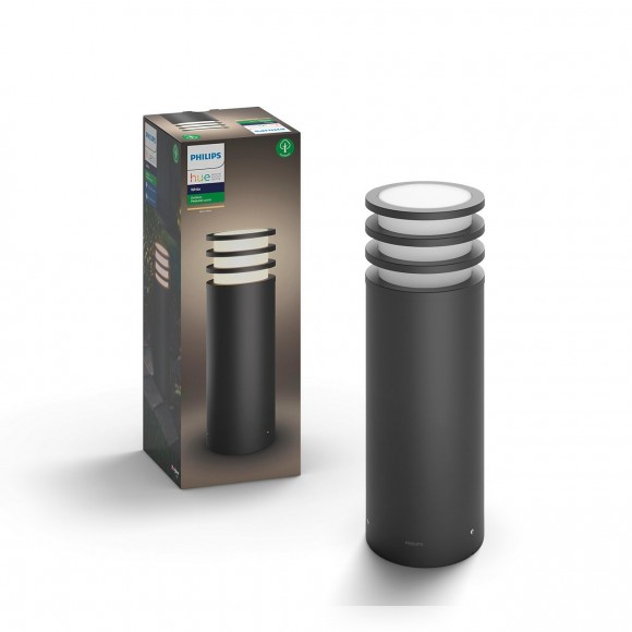 Philips Hue 17402/93/P0 Außensäule Lucca 1x9,5W | 2700K | IP44 - weiß