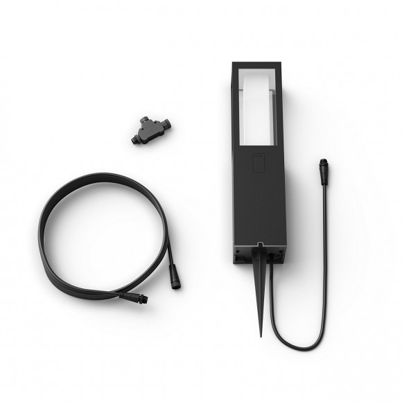 Philips Hue 17434/30/P7 LED Sockelleuchte press 1x8W | 2200-6500K | IP44 | RGB - White and Color Ambiance