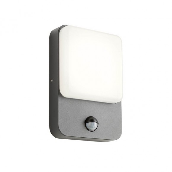 Redo 90133 COLIN Außenwandleuchte SMD LED 9W | 918/640lm | 3000 K | IP54 - Anthrazit, Bewegungsmelder