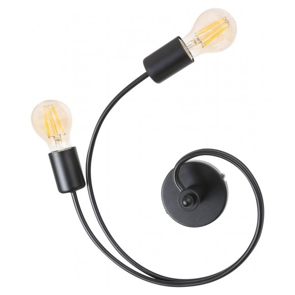 Rabalux 2094 Carly Wandleuchte schwarz LED E27 2x15W