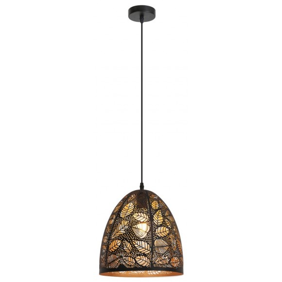 Rabalux 2277 Manorca Hängeleuchte E27 1x40W schwarz / gold