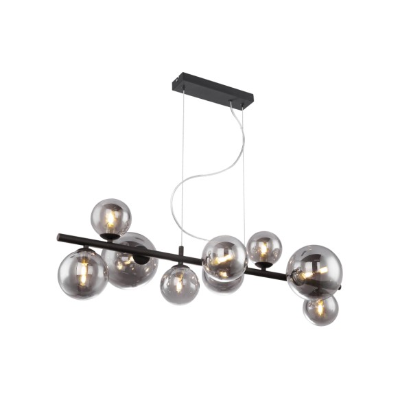Globo 56133-9H LED Pendelleuchte Panda 9x3W | 720lm | 3000K - Schwarz, Rauch