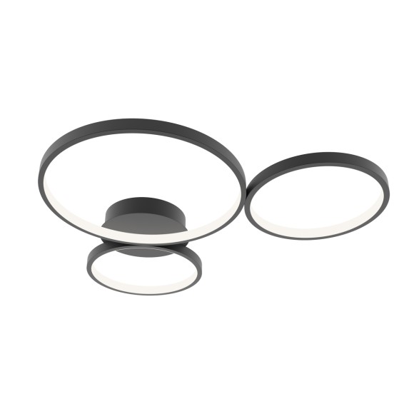 Italux SPL-20452-3-BK LED Deckenleuchte Maver | 40W LED | 2100lm | 3000-6000K