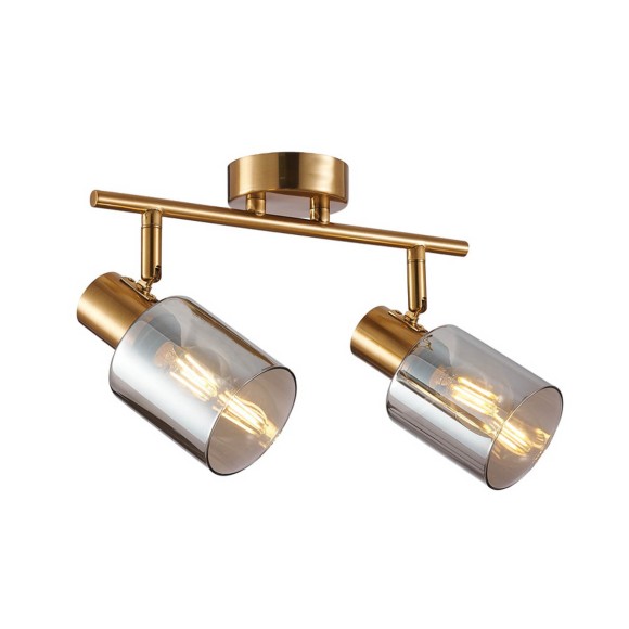 Italux SPL-65342-2-BRO-SG Spot-Deckenleuchte Santia | 2x40W E14