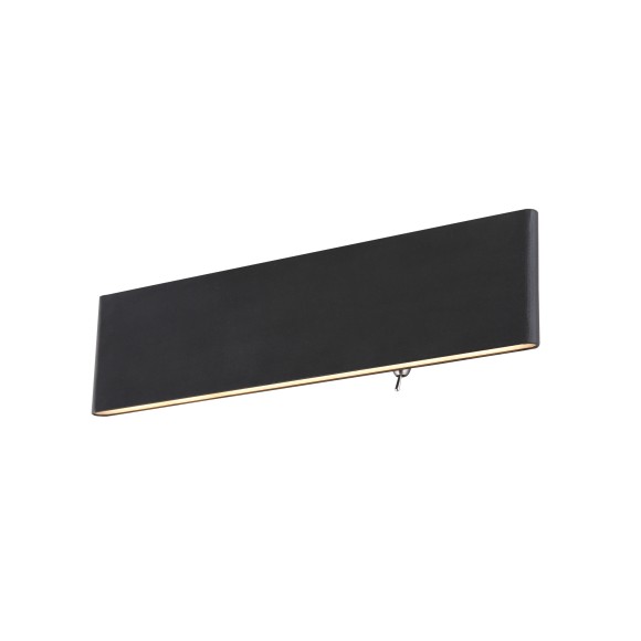 Globo 41751-12B LED-Wandleuchte Siegfried 1x12W | 450lm | 3000K - Schalter am Gehäuse, schwarz
