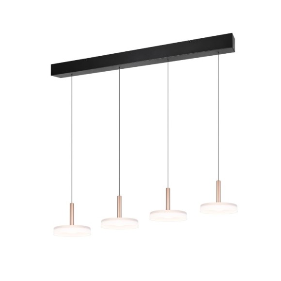 Trio T354910465 LED Pendelleuchte CELESTE | 4x7,5W integrierte LED-Quelle | 4x750lm | 3000K
