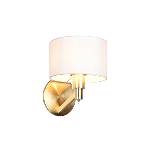 Trio 214470108 Wandleuchte Cassio 1x40W | E27 - Messing, weiß