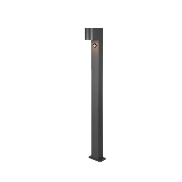 Trio 414260142 Gartenpfosten mit Bewegungsmelder Roya 1x35W | GU10 | IP44 - Anthrazit