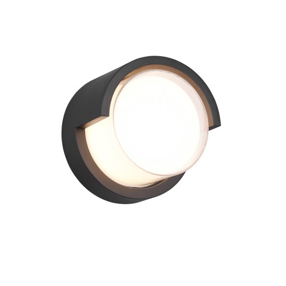 Trio R27036132 LED-Außenwandleuchte Puno 1x8W | 800lm | 3000 K | IP54 - Anthrazit